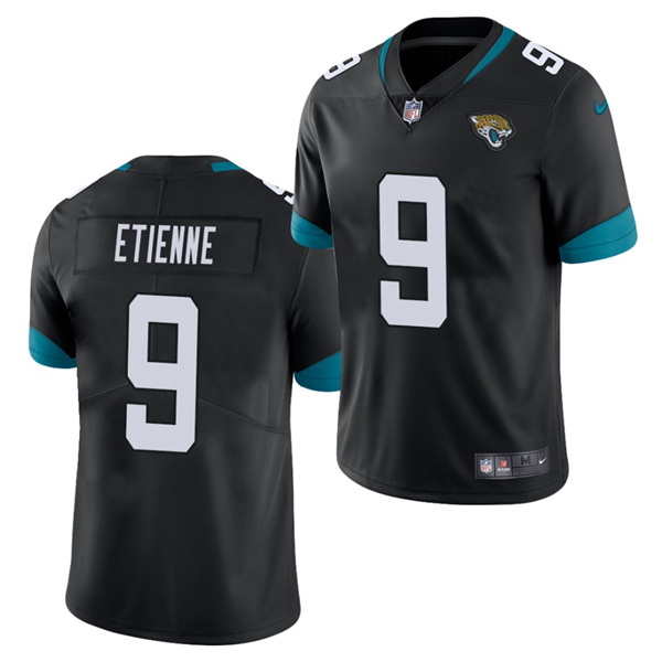 Men's Jacksonville Jaguars #9 Travis Etienne Black NFL 2021 Draft Vapor Untouchable Limited Stitched Jersey